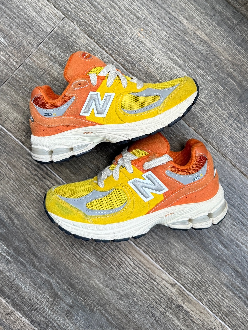 New balance 2002R ginger lemon sneakers 12c